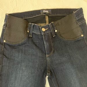 Paige Maternity Jeans Sz 27 Dark wash. Great condition